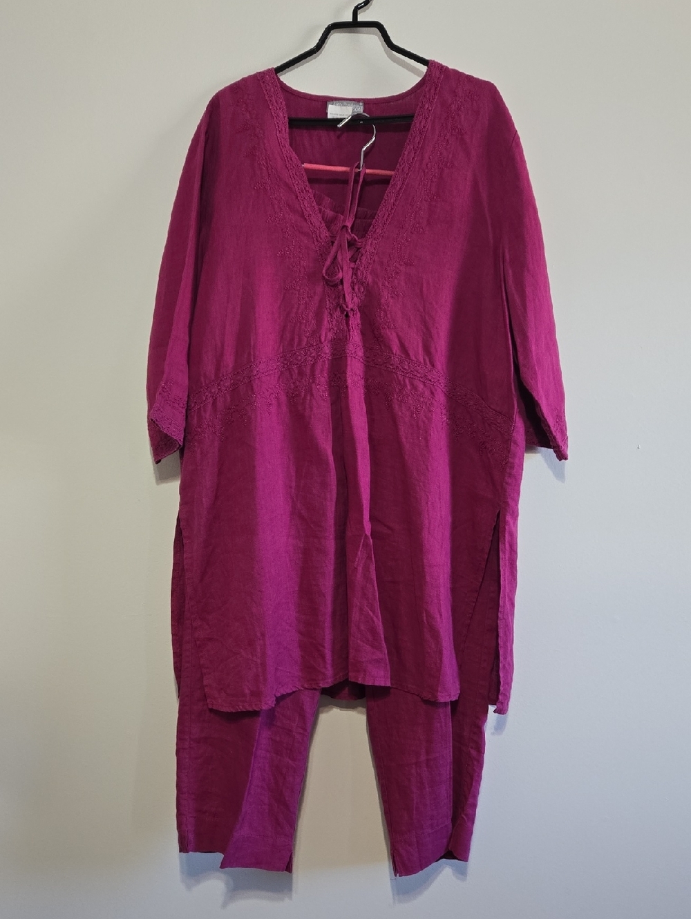 Ulla Popken 2 Piece Linen Set